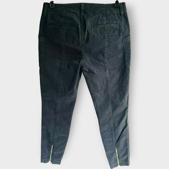 J Brand Byrnes Jeans Skinny Cargo Chrome Charcoal Grey Zipper Ankle Size 26 - Picture 11 of 12